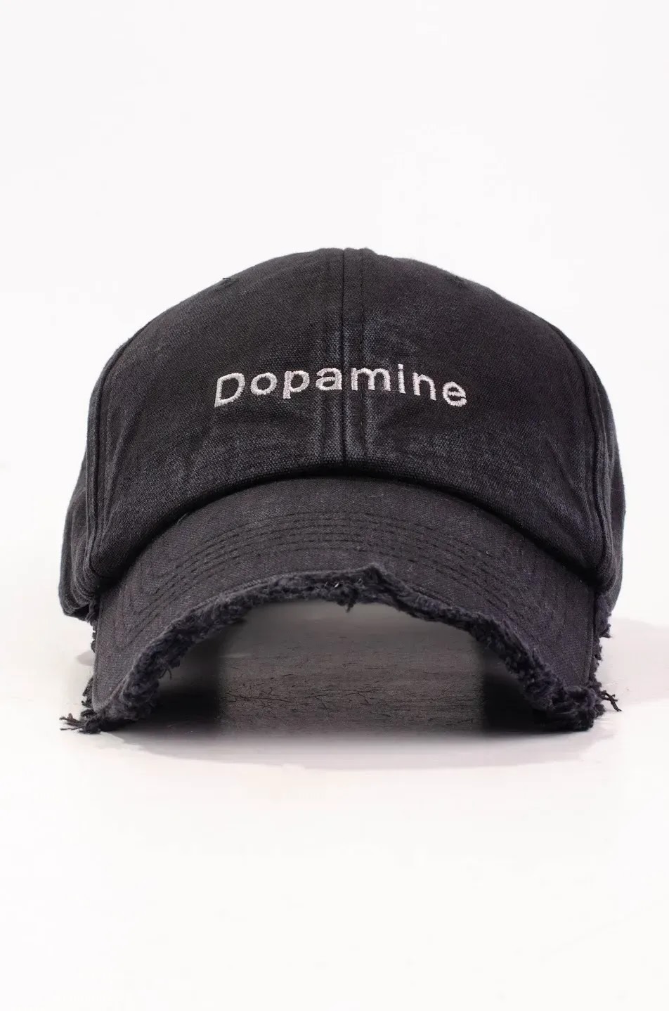 Кепка форхед з написом "Dopamine" унісекс чорна ST2014-1